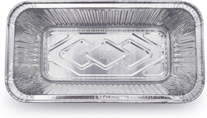(600 Pack) Premium 2-LB Bread Loaf Baking Pans - 8.5" x 4.5" x 2.5" l Heavy Duty l Disposable Aluminum Foil Tins for Cakes Meatloaf Lasagna