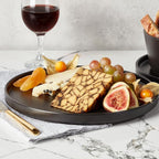 Stone Lain Celina Stoneware 32 Piece Modern Dinnerware Set, Plates and Bowls, Black Matte, Service for 8, Microwave & Dishwasher Safe