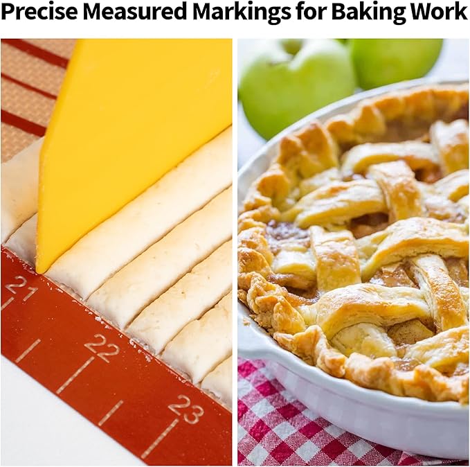 Silicone Pastry Mat 36 x 24 Inch Extra Large Baking Mat with Measurement for Counter Dough, Rolling, Fondant, Pie Crust
