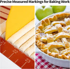 Silicone Pastry Mat 36 x 24 Inch Extra Large Baking Mat with Measurement for Counter Dough, Rolling, Fondant, Pie Crust