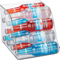 iDesign Water Bottle Organizer for Fridge - Clear - Made in USA