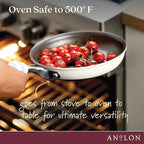 Anolon Achieve Hard Anodized Nonstick Frying Pan/Skillet, 8.25 Inch, Cream
