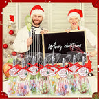 16 Sets 12 Inch Whisks Bulk DIY Fillable Whisk Gifts Colored Silicone Whisks for Cooking Heat Resistant Egg Beaters for Candy Holder Party Favors