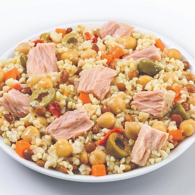 Genova Premium Tuna Mediterreanean Lentil & Grain Salad, 7.76 Ounce Bowls (Pack of 6), Ready to Eat