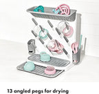 OXO Tot Expandable Drying Rack – Space-Saving Drying Rack | Newborn and Baby Essentials | Breastfeeding Essentials | Dry Baby Bottles | Save Space in Kitchen