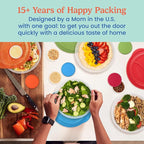 Bentgo Easyboxes Salad-to-Go Containers - 8-Piece Set: 4 Bowls, Leak-Proof Dressing Cups Built-In & 4 Fitted Lids Seal in Freshness; Reusable/BPA-Free for Salad, Pasta, & Cereal (Classic)