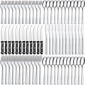 72-Piece Silverware Set - Stainless Steel Silverware Set for 12, Include Fork Knife Spoon Set, Mirror Polished Flatware Set, Cutlery Set for Home Kitchen Restaurant, Dishwasher Safe