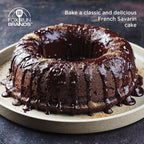 Fox Run French Savarin Cake Mold, Non-Stick Ring Cake Pan, 9.5"