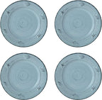Pfaltzgraff Trellis Coastal 16-Piece Dinnerware Set, teal