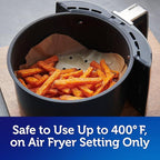 Reynolds Kitchens Air Fryer Liners Disposable, Unbleached Parchment Paper Sheets, 50 Count (Pack of 3)