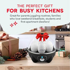 Dash Rapid Egg Cooker - Boiler, Poacher & Steamer - Includes Measuring & Recipe Guide - Dishwasher Safe - BPA Free - Holds 7 Eggs, Aqua