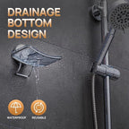 LEVERLOC Chrome Suction Cup Soap Dish Holder for Shower Wall Drill-Free Rustproof Waterproof Wall Mount Strong Suction Removable Bar Soap Sponge Holder for Bathroom Bathtub Kitchen