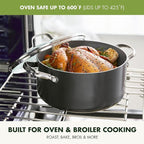 GreenPan Valencia Pro Ceramic Nonstick 16 Piece Cookware Set, Hard Anodized PFAS-Free Pots & Pans, Induction Ready, Compatible on All Cooktops, Dishwasher Safe, Oven Safe to 600F, Gray