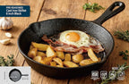 Pre-Seasoned Cast Iron Skillet, Black, 6 Inch Mini Frying Pan with Handle