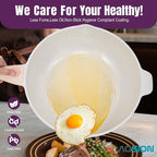 AOSION 12 Inch Nonstick Ceramic Deep Frying Pan Skille with Lid,5.5QT Sauté Pan for Cooking with Steam Rack,Healthy Large Skillet,Stay Cool Handle, Induction Compatible, PFOA & PFAS Free. (PURPLE)
