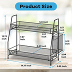 Bathroom Organizer Countertop, Spice Rack Organizer for Cabinet,Bathroom Counter Organizer, Kitchen Countertop Organizer (Pack of 2)