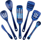 Totally Bamboo Baltique Malta Collection 7 Piece Cooking Utensil Set, Safe for Nonstick