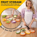 4-Piece Airtight Food Storage Containers Set – Avocado Saver, Onion Keeper, Silicone Kitchen Organizers for Fridge, Reusable & Leak-Proof to Lock in Freshness