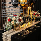GATHER 350PCS Black Plastic Plates - Black and Gold Disposable Dinnerware Set Include 100 Plates, 150 Gold Silverware, 50 Napkins, 50 Cups for Party & Wedding & Birthday