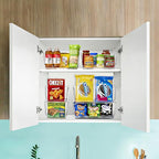 Sorbus Stackable Storage Bins Open Front - Clear Stackable Storage Bins - Pantry Bins for Storage and Organization - Acrylic Stackable Bins for Kitchen - Clear Pantry Organizer Bins (Small 4 Pack)