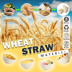 Wheat Straw Mini Bowls Set of 6, Unbreakable 10 OZ Dessert Bowls for Yogurt, Appetizers, Ice Cream, Plastic Bowls Microwave & Dishwasher Safe, Beige
