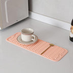 MicoYang Silicone Dish Drying Mat for Multiple Usage,Easy clean,Eco-friendly,Heat-resistant Silicone Mat for Kitchen Counter,Sink,Bar,Bottle,or Cup Pink M 17 inches x 6 inches
