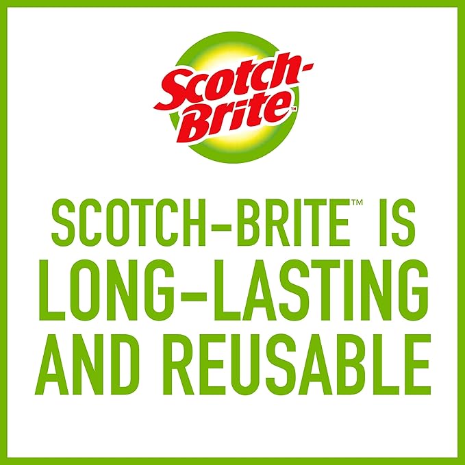 Scotch-Brite Glass and Water Bottle Brush, Long-Lasting Bristles, Safe On Multiple Types of Water Bottles, Baby Bottles, Vases, and More (Pack of 2)