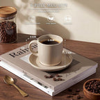 HaWare 13OZ Coffee Mugs Set of 6, Stoneware Coffee Cups, Ceramic Latte Mug for Man, Woman, Dad, Mom, Modern Tea Mugs for Latte/Cappuccino/Cocoa/Milk, Dishwasher& Microwave Safe, Speckled Cream Coffee