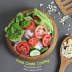 wooden bowls for food | Set of 3 individual acacia wood bowls 8 x 2 inches (25 oz) | Enjoy your salad, pasta, rice, acai, smoothie, soup, fruits, snacks