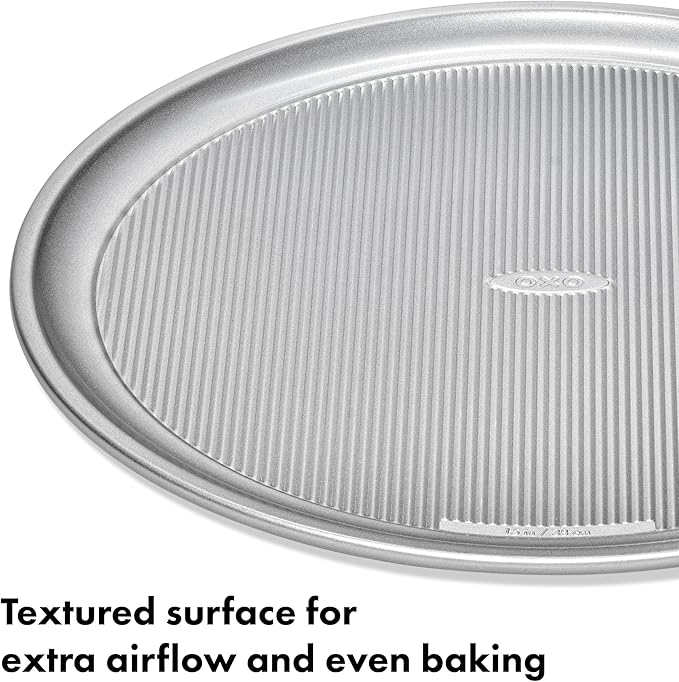 OXO Good Grips Non-Stick Pro Clear Coated Metal Bakeware Pizza Pan, Baking Sheet
