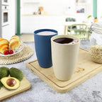 Wheat Straw Cups 20 OZ Large Capacity Set of 6, Unbreakable Drinking Cups Reusable, Alternative to Plastic Cups Reusable, Dishwasher Safe Water Tumblers (Multicolor)