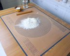 Silicone Pastry Mat 34x26 Inch Nonstick Baking Mat -Perfect for Dough, Pastry, Dough Rolling, Kneading Board, Pie Crust, Bread, Fondant, Pasta/Pizza, Kitchen Counter Mat