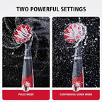 Rubbermaid Reveal Power Scrubber 18-Piece Kit, Cordless Electric Battery Powered Scrub Brush, Water Resistant, for Home/Kitchen/Bathroom/Grout/Tile/Shower/Tub