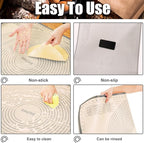 Silicone Pastry Mat 34x26 Inch Nonstick Baking Mat -Perfect for Dough, Pastry, Bread, Dough Rolling, Kneading Board, Pie Crust, Fondant, Pasta/Pizza, Kitchen Counter Mat