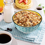 8 Pcs Colorful Ceramic Bowl Set 10 oz 4.75'' Porcelain Kitchen Soup Cereal Serving Bowls for Ramen Rice Dessert Snack Salad Ice Cream Pasta Oatmeal Microwave and Dishwasher Safe(Classic)