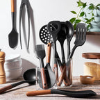 STAUB Silicone with Wood Handle 11-pc Cooking Utensil Set