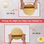 BlueBark 2 PCS - 24"L x 24"W Non-stick Silicone Baking Mat for Pastry & Dough, Sourdough Bread Making Tools, Kitchen Counter, Cooking Enthusiasts