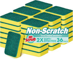 Mr. Scrub Sponges Kitchen Scrub Dish Sponge Scouring Pad, 36 Pack Cleaning Brush Scrubber Supplies for Soap, Dishwashing Dinnerware Sets Pan Pot Towels Cloth Rags Holder Glass Dishwasher Sink Bathroom