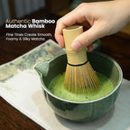12-Piece Matcha Whisk Set - Complete Matcha Kit Including Matcha Bowl with Spout, Bamboo Whisk, Bamboo Straws, Scoop with Holder, Sifter with Wooden Handle & More - Premium Matcha Gift Set