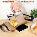 2 Pack Silicone Bread Loaf Pan Liners, Silicone Dough Mat Bread Pan Liners Reusable Baking Sheet Liner Sourdough Baking Mat Food-Grade Easy Clean Dough Transfer Tool