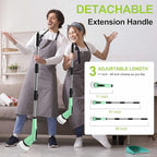 G2-Electric Spin Scrubber - IPX7 Waterproof 12-in-1 Shower Cleaner Brush, Retractable Handle & 2-Speed for Bathroom, Bathtub, Kitchen, Tile Floors