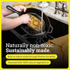 Lodge Seasoned Cast Iron Skillet - PFAS-Free, Non-Toxic Cookware - Use with an Oven, Stove, Grill, or Campfire - Naturally Non-Stick & Oven Safe - 9 Inches