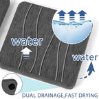 3PCS Water Absorbing Stone Tray, Fast Drying Stone Sink Tray, Stones Soap Trays, Water Absorbent Diatomite Trays, Diatomite Coasters for Kitchen Sink Bathroom Counter, Hand Soap Dish & Holders
