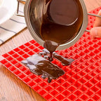 Red Silicone Baking Mat - 16x11.42" Non Stick Baking Mat With Fat Filtering Red Pyramid Design, Suitable for Oven & Microwave - Flexible & Easy-to-Clean Silicone Cooking Mats for Roasting, BBQ, Bacon