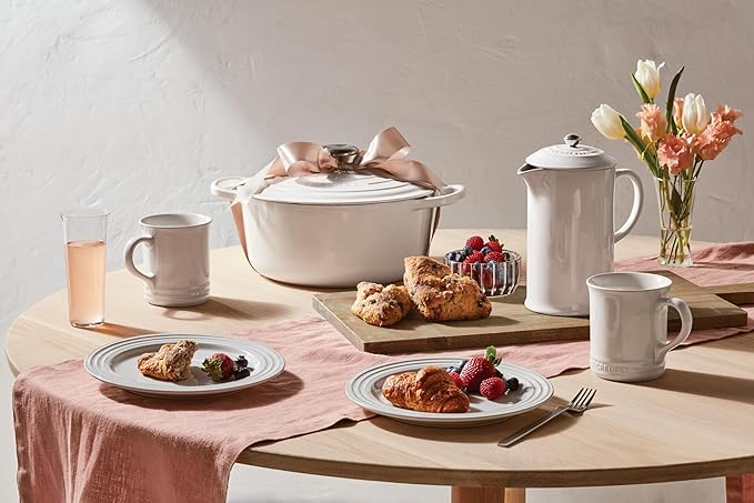 Le Creuset Stoneware Set of 4 Mugs, 14 oz. each, White