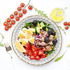 Frcctre 4 Pack 70 Ounce Small Clear Plastic Serving Bowls, 8 Inch Round Crystal Salad Mixing Bowl Disposable Plastic Catering Bowls for Party, Salad, Fruit, Snack, Chip, Popcorn