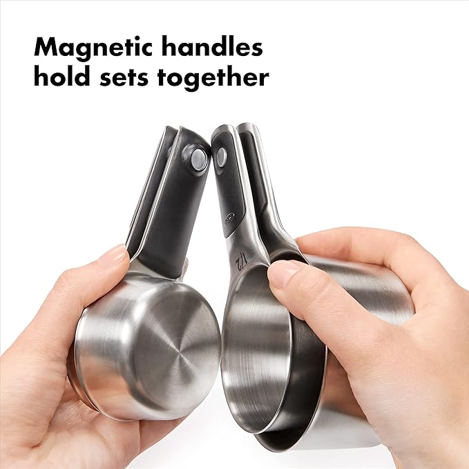 OXO Good Grips 8 Piece Stainless Steel Measuring Cups and Spoons Set