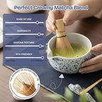 Ceremonial Matcha Kit – Japanese Matcha Whisk Set with Bowl, Bamboo Chasen, Scoop & Sifter – Traditional Matcha Making Set for Beginners