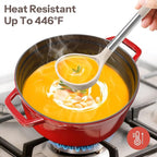 Silicone Cooking Utensils Set, 28 Pcs Kitchen Utensils Set 446°F Heat Resistant Spatula Set, Food Grade Silicone and Stainless Steel Handle Kitchen Gadgets for Nonstick Cookware BPA Free