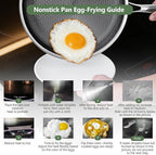 Non Stick Frying Pans, 12-inch with Lid, Hybrid Frying Pans Nonstick Stainless Steel Skillets, Dishwasher & Oven-Safe, Stay-Cool Handle, PFOA Free Cookware, Compatible with All Cooktops